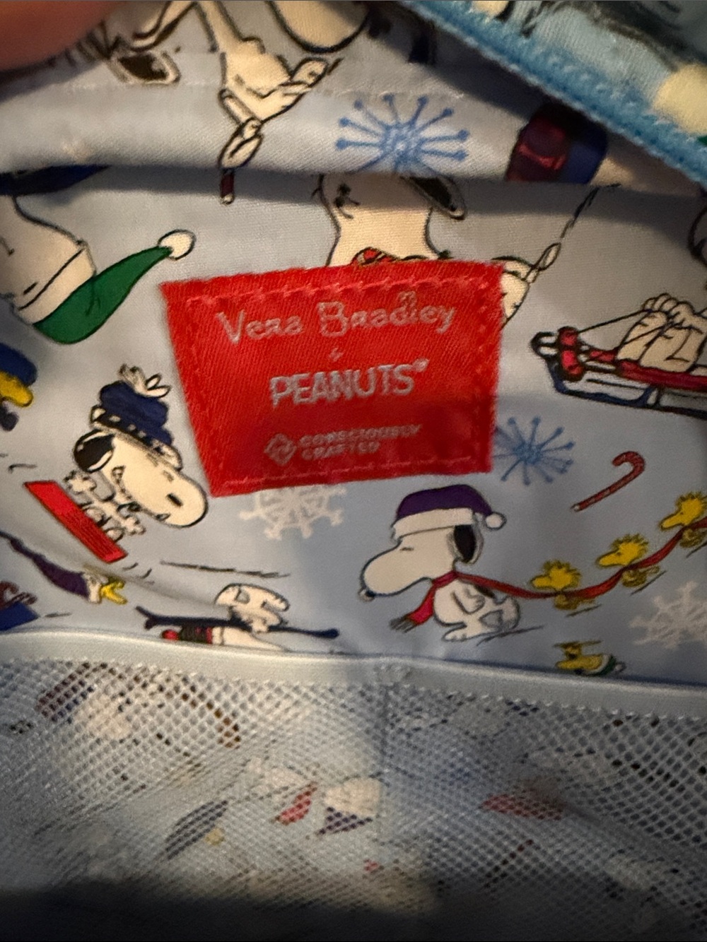 Vera Bradley x Peanuts Christmas Backpack New! - Picture 10 of 15
